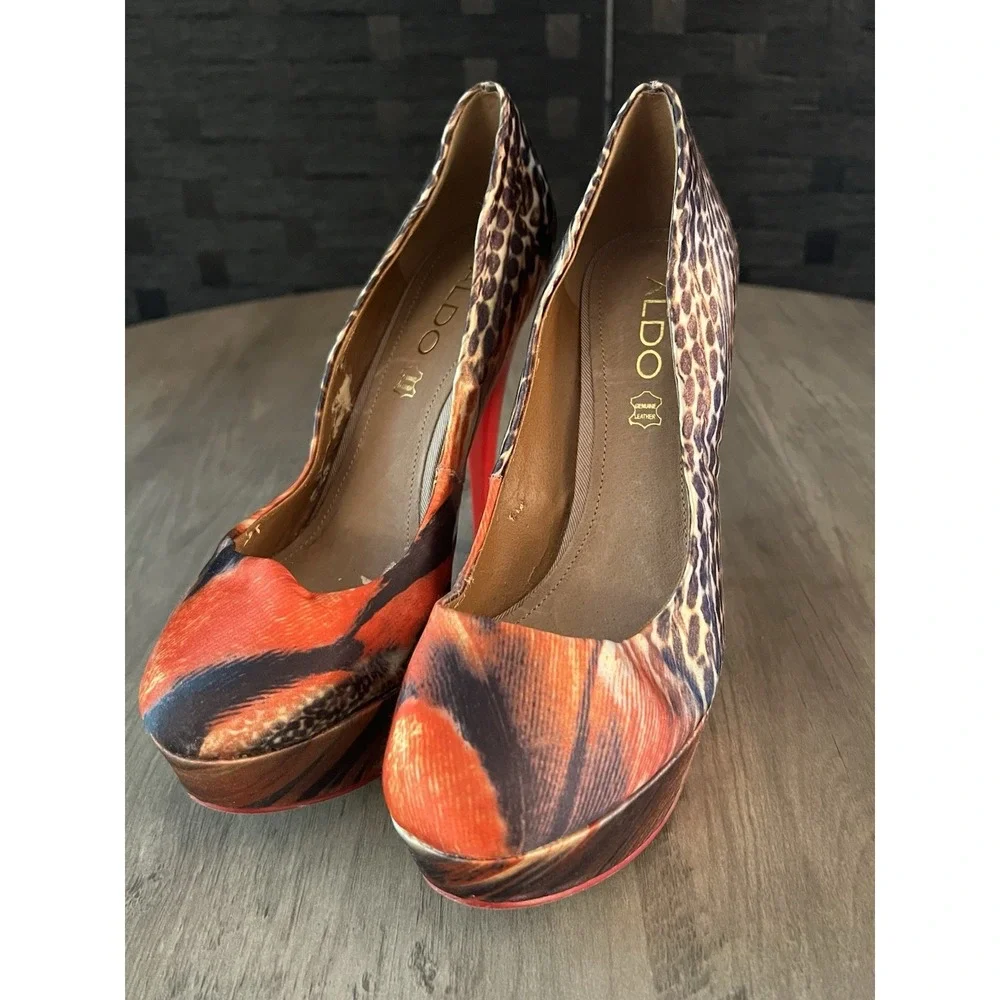 Aldo Jerolda Women's Platform Stiletto Heels Pumps‎ Sz 8.5 Good to VGC!